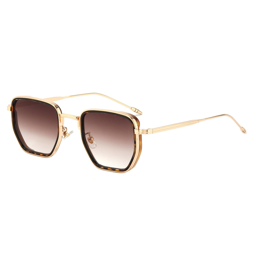 Ladies Square Designer Sunglasses with Stylish Metal Frame Bowlift