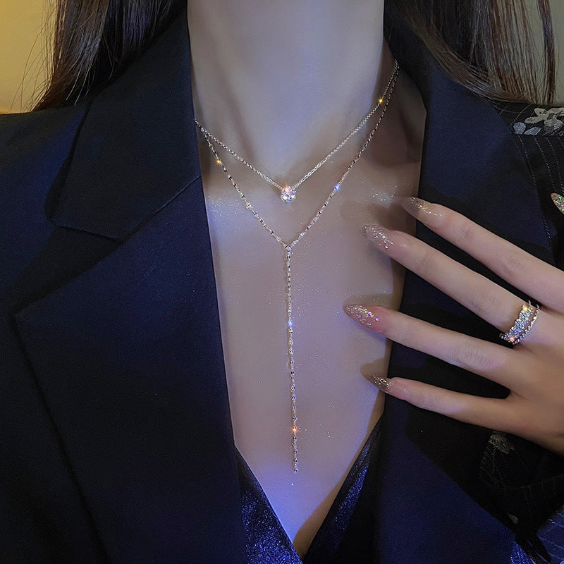Multi-Layered Pendant Necklace Bowlift
