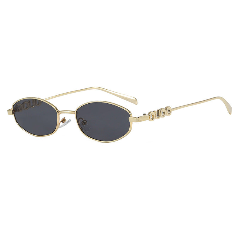 Women’s fashionable sunglasses with elegant stainless steel frame and UV protection Bowlift