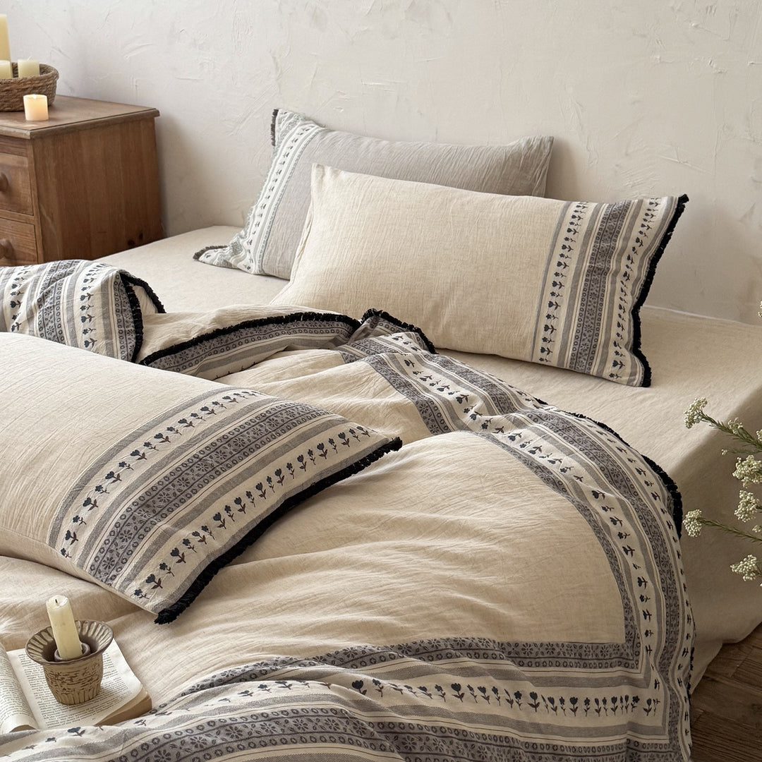 Cotton-Linen Bedding Set Bowlift
