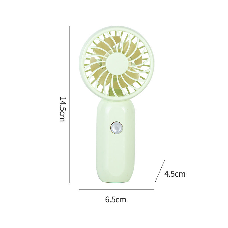 Women's Portable Handheld Fan with Ergonomic Handle and USB Charging Function Bowlift