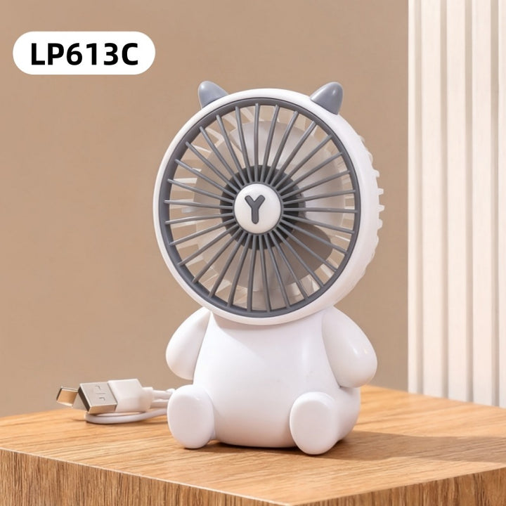 Women's portable USB mini handheld fan with animal design Bowlift
