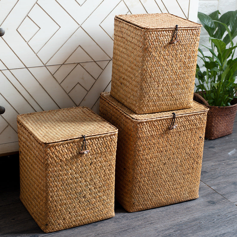 Square Woven Storage Chest Bowlift