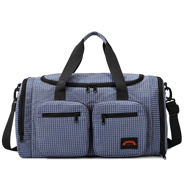 Versatile Checkered Gym Duffle Bag Bowlift