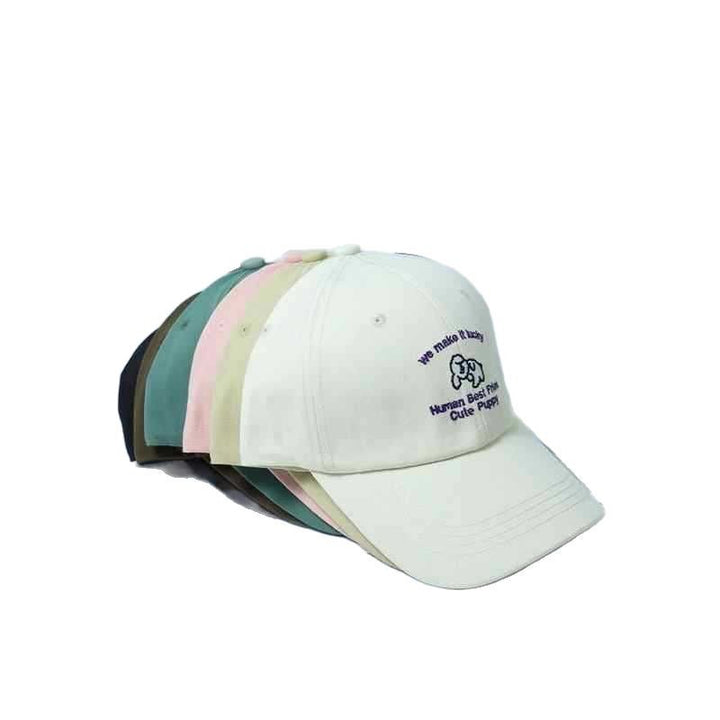 Women's Casual Embroidered Cotton Cap Bowlift