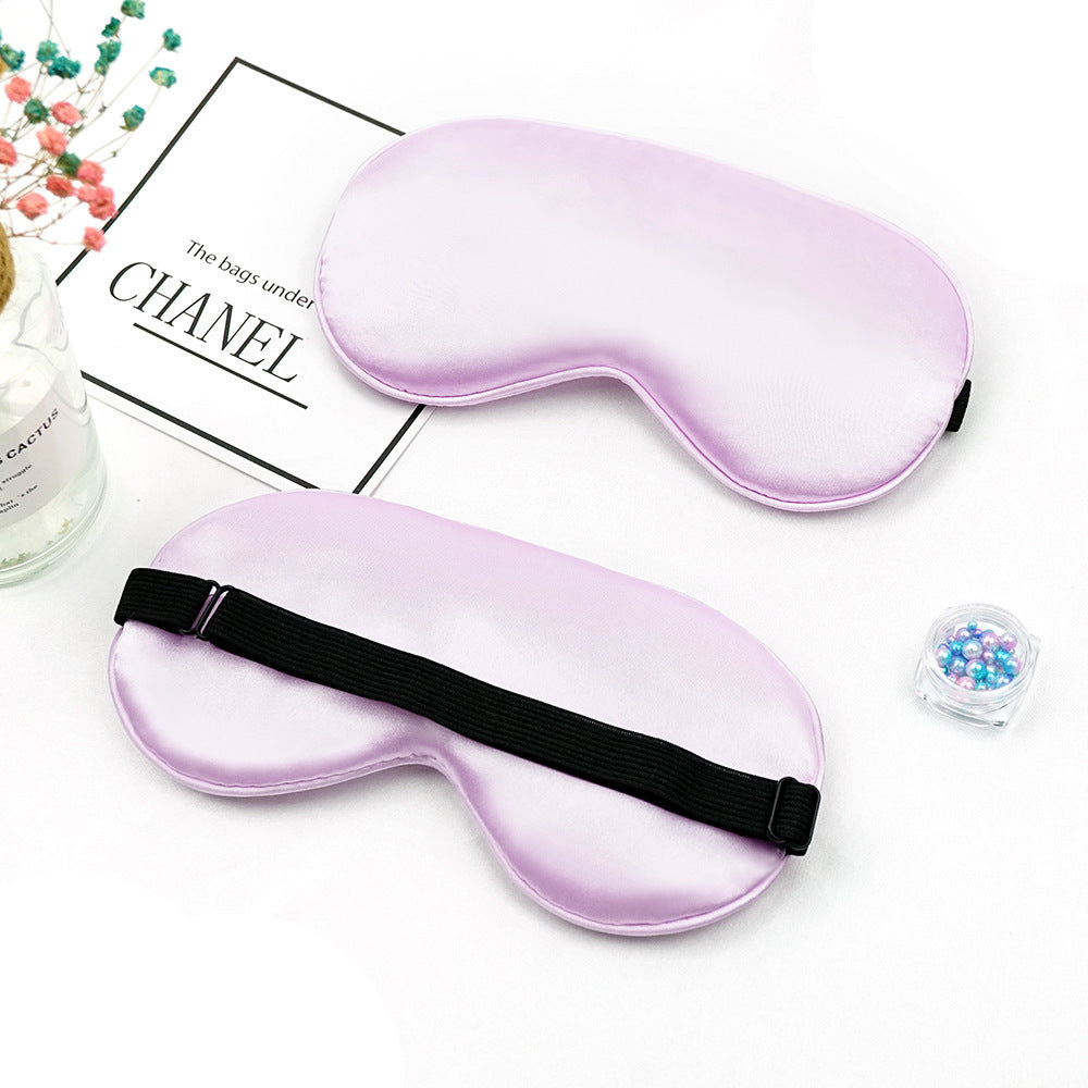 Unisex nan luxurious satin sleep mask with anatomical contour and adjustable elastic band Bowlift
