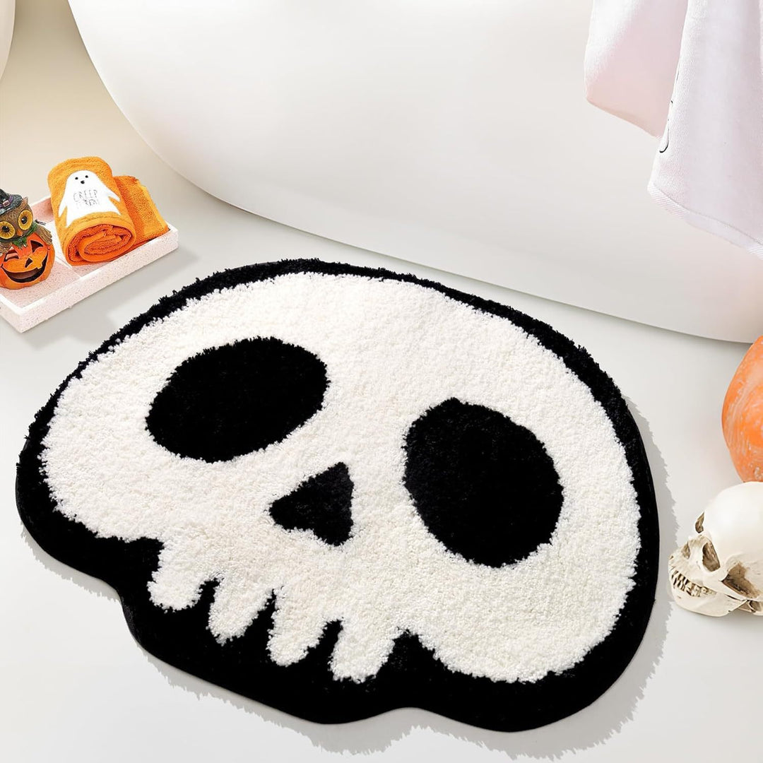Halloween-Themed Ghost Bath Mat Bowlift