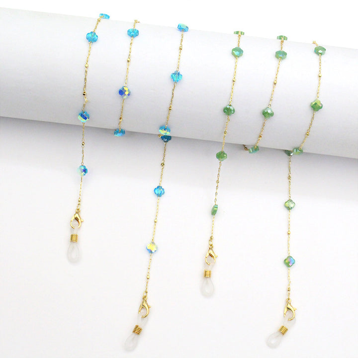 Elegant Crystal-Designed Eyewear Chain Bowlift