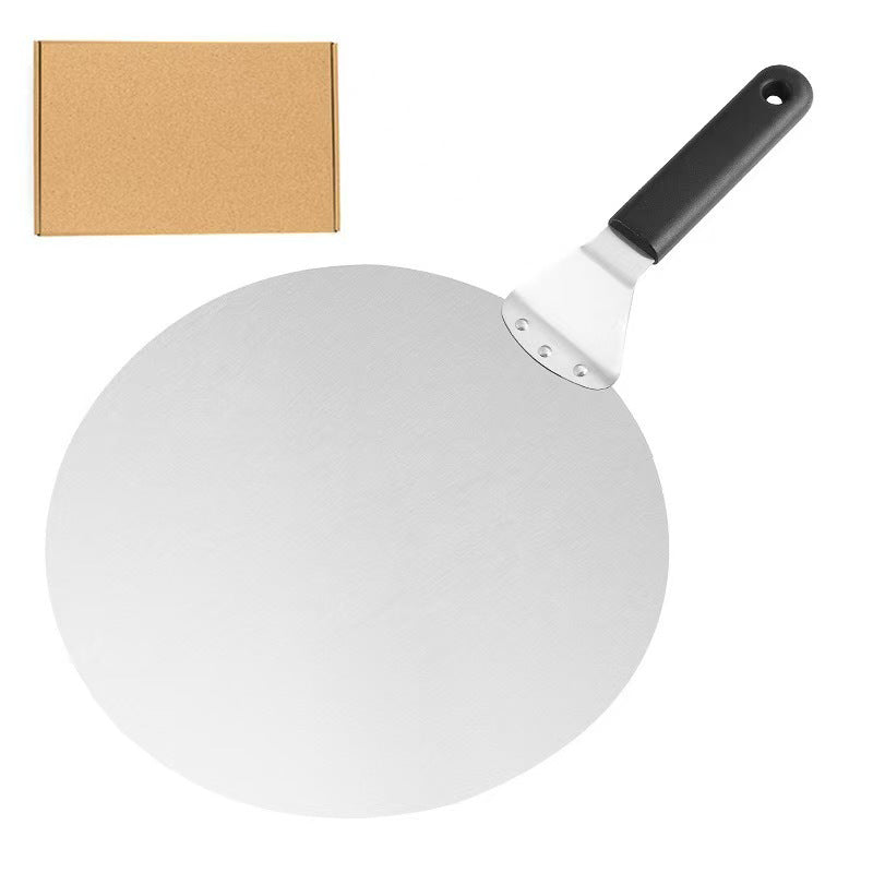 round stainless steel pizza peel with ergonomic heat resistant handle Bowlift