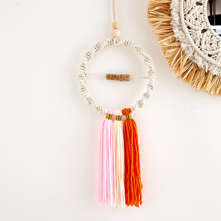 Decorative Macrame Dreamcatcher Wall Hanging Bowlift