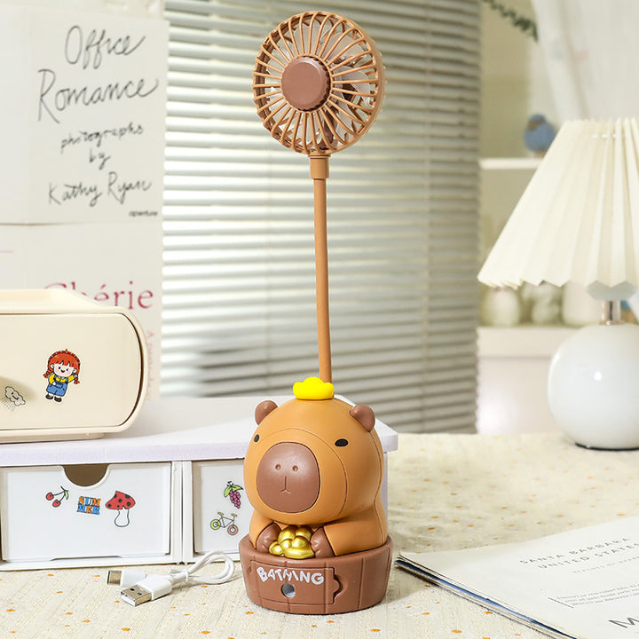 Women portable mini fan with cute animal design Bowlift