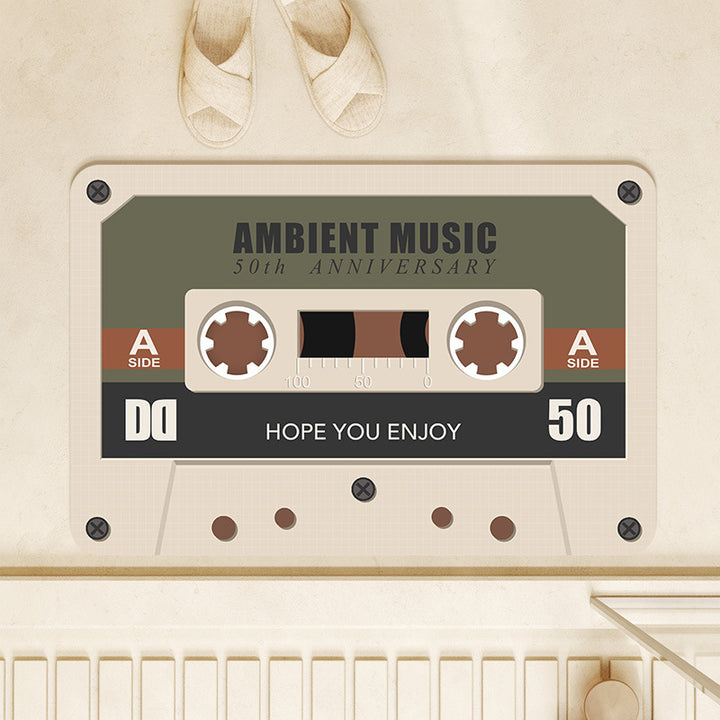 Retro Cassette Tape Bath Mat Bowlift