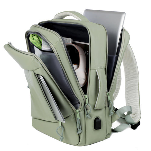 Functional travel backpack with separate laptop compartment and ergonomic design Bowlift