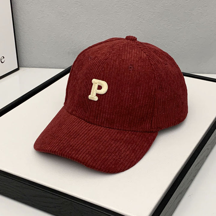 Women's Corduroy Adjustable Baseball Cap Bowlift