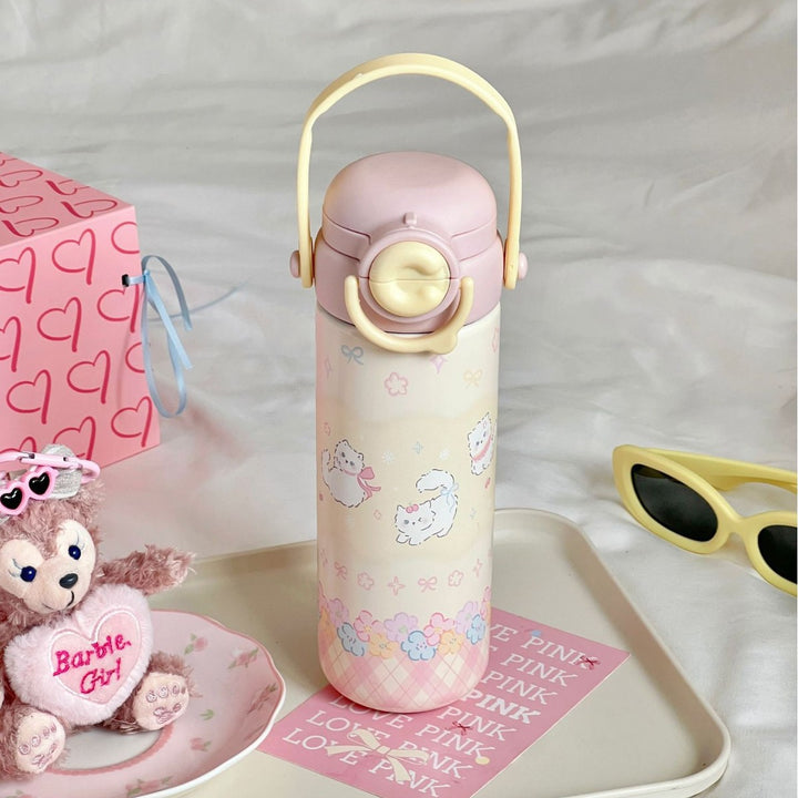 Ladies Insulated Motivational Water Bottle Bowlift
