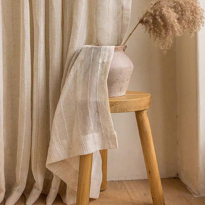 Textured Linen Curtains Bowlift