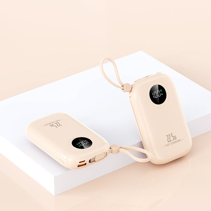 Ultra-compact power bank with digital charging indicator and fast charging function Bowlift