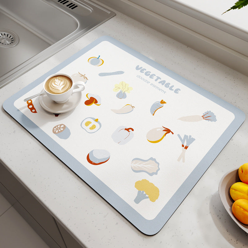 Geometric Patterned Kitchen Mat Bowlift