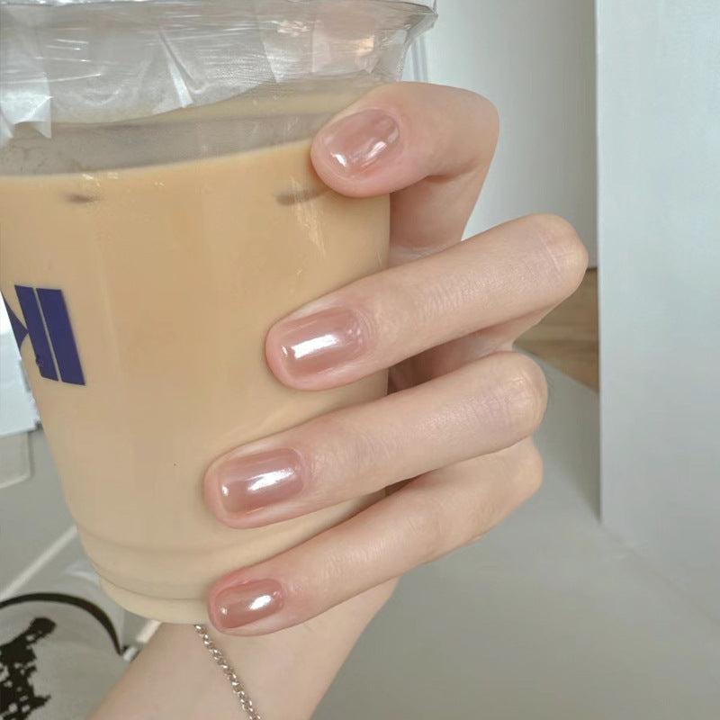 Natural Almond-Shaped Press-On Nails Bowlift