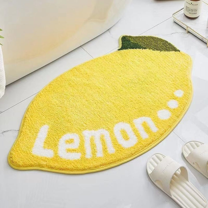 Lemon Slice Shape Bath Mat Bowlift