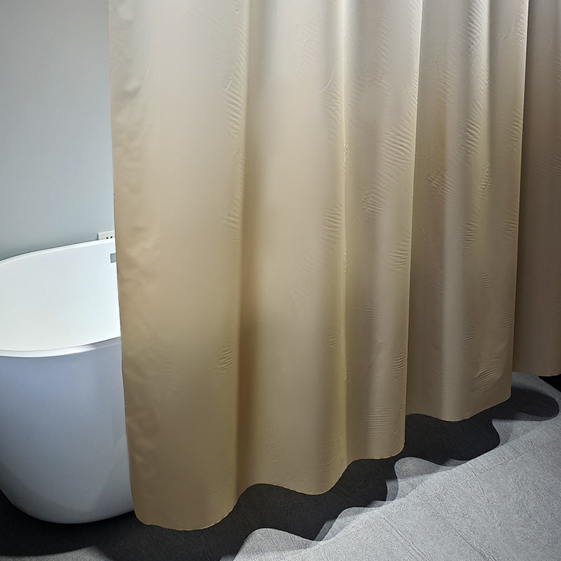 Elegant Textured Shower Curtain Bowlift