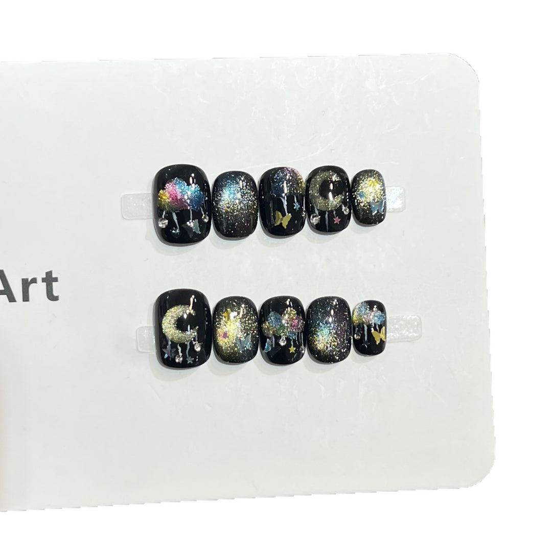 Galaxy-Themed Nail Art Set Bowlift