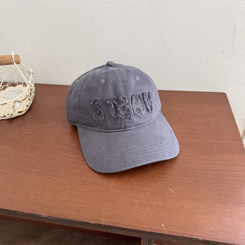 Women's Casual Distressed Baseball Cap Bowlift