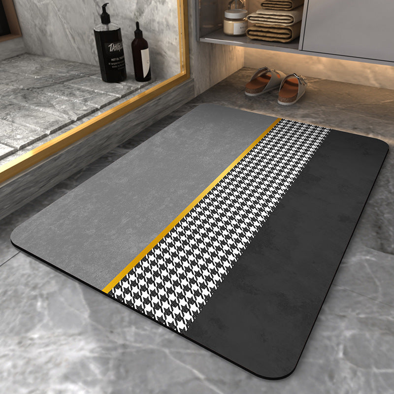 Modern Geometric Bath Mat Bowlift