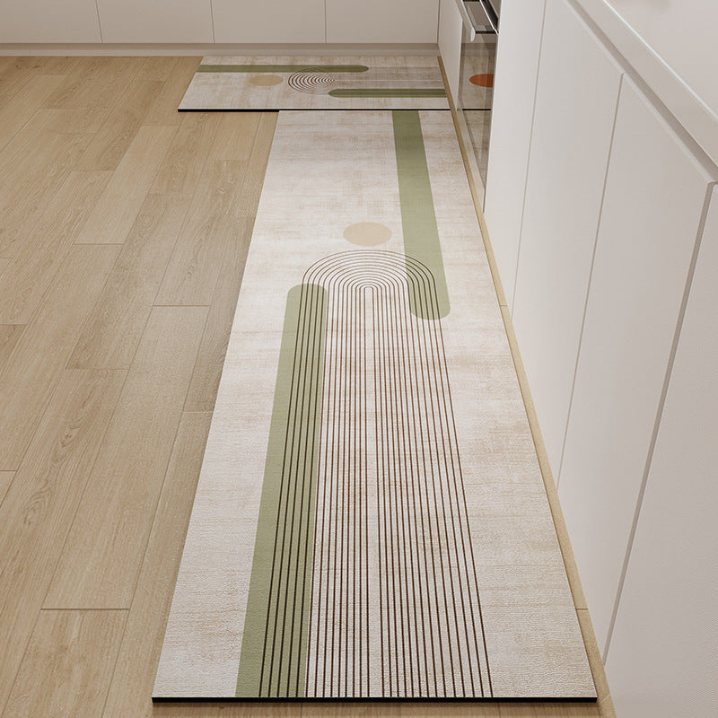 Geometric Patterned Kitchen Runner Mat