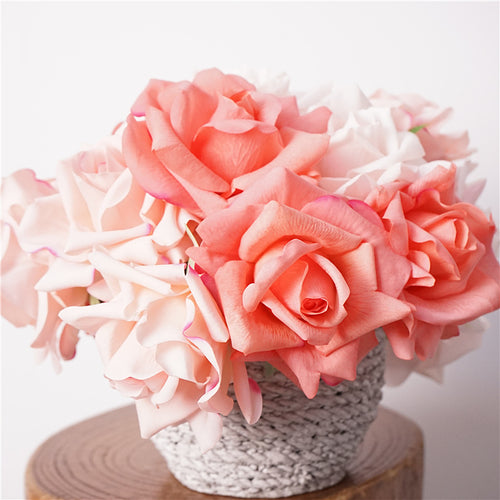 Oversized Realistic Foam Rose Single Stem Decorative Artificial Flower