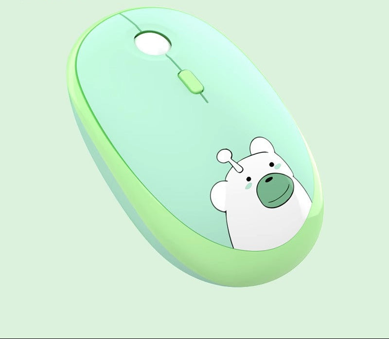 Cute Cartoon Wireless Mouse Bowlift
