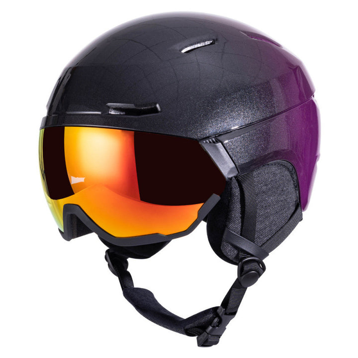 Ski Helmet with Integrated Visor Bowlift