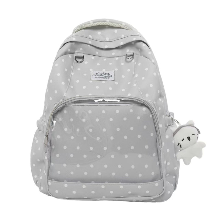 Polka Dot Patterned School Backpack Bowlift