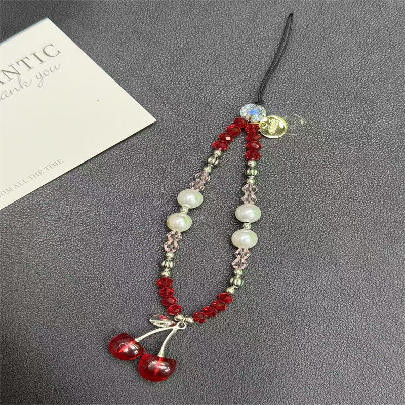 Charming Cherry Pendant Phone Charm Holder Bowlift