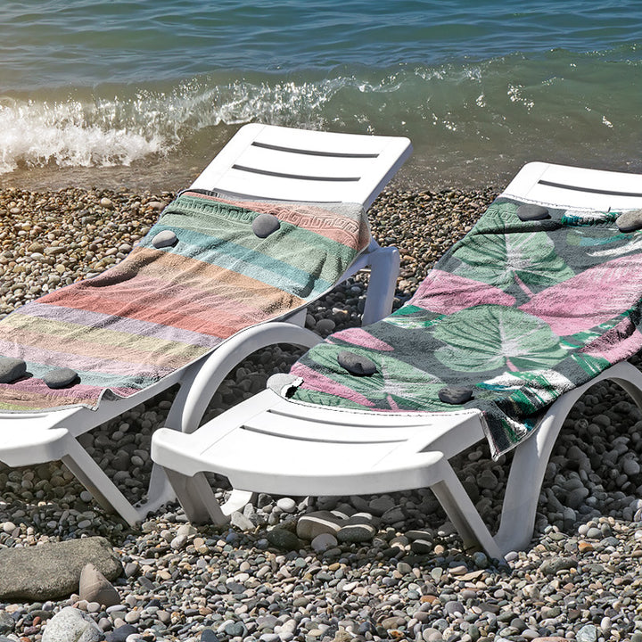 Beach towel made of skin-friendly microfiber with a creative pattern mix Bowlift