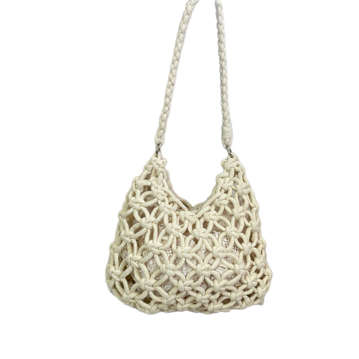 Hand-knotted Woven Shoulder Bag Bowlift
