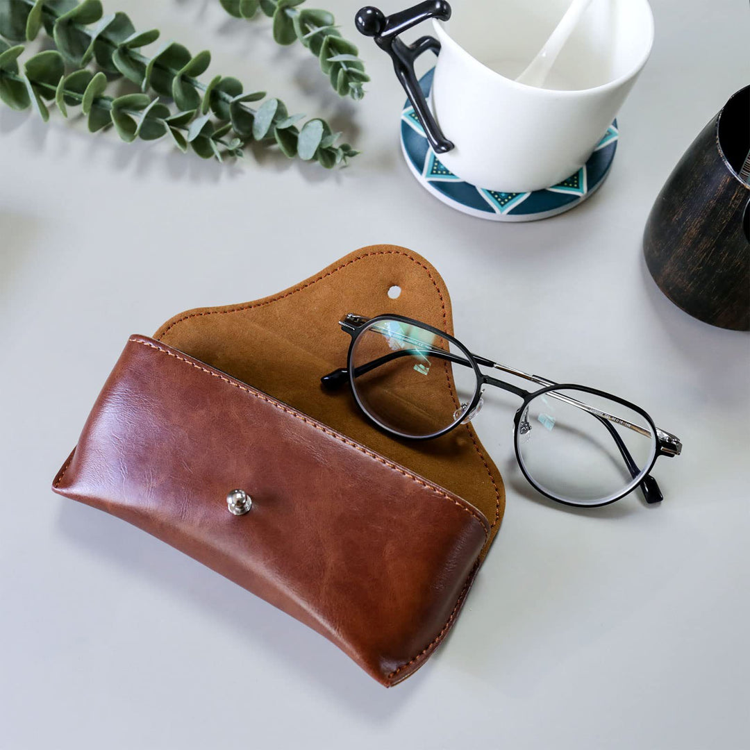 Premium Leather Eyewear Case Bowlift