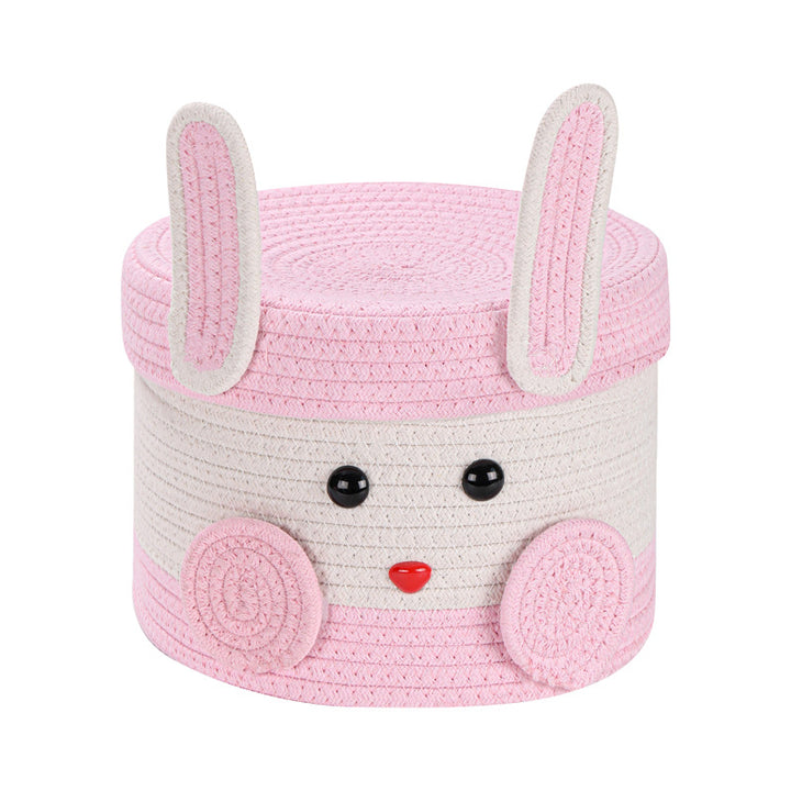 Plush Rabbit Storage Basket Bowlift