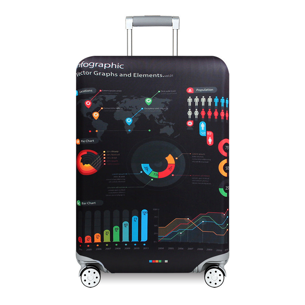 Women's Hard Shell Suitcase with Exotic Plant Pattern Bowlift