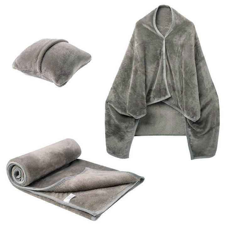 Women's Snuggle blanket with arm design and pillow Bowlift