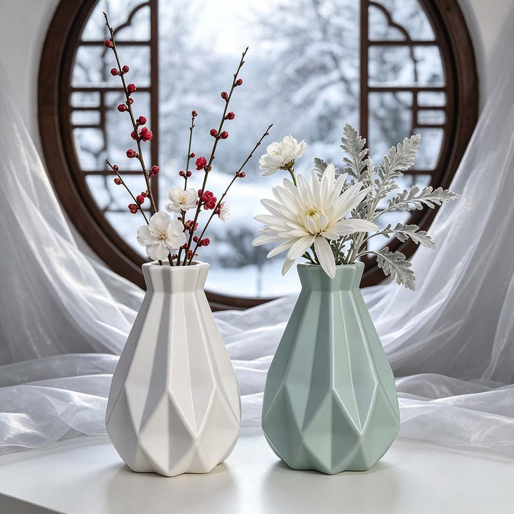 Elegant Geometric Shaped Vase Bowlift
