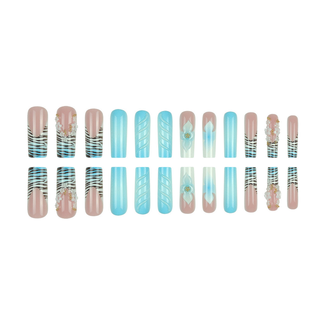 Decorative Floral 3D Nail Extensions Bowlift