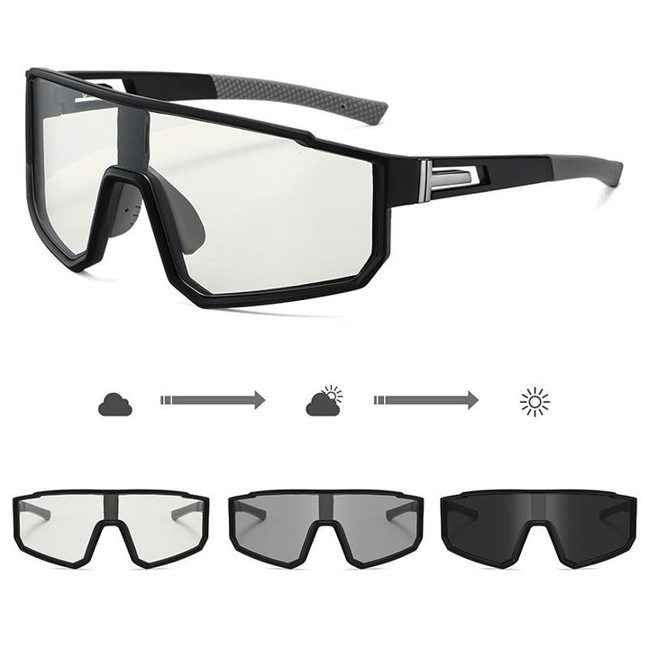 Unisex Sports Performance Sunglasses with Intelligent Light Change Bowlift
