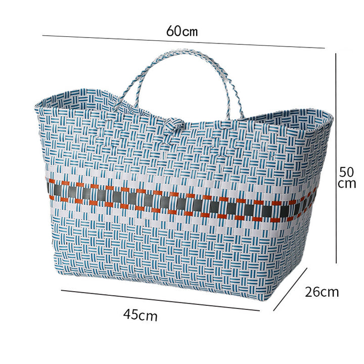 Large Capacity Woven Shopping Tote Bowlift