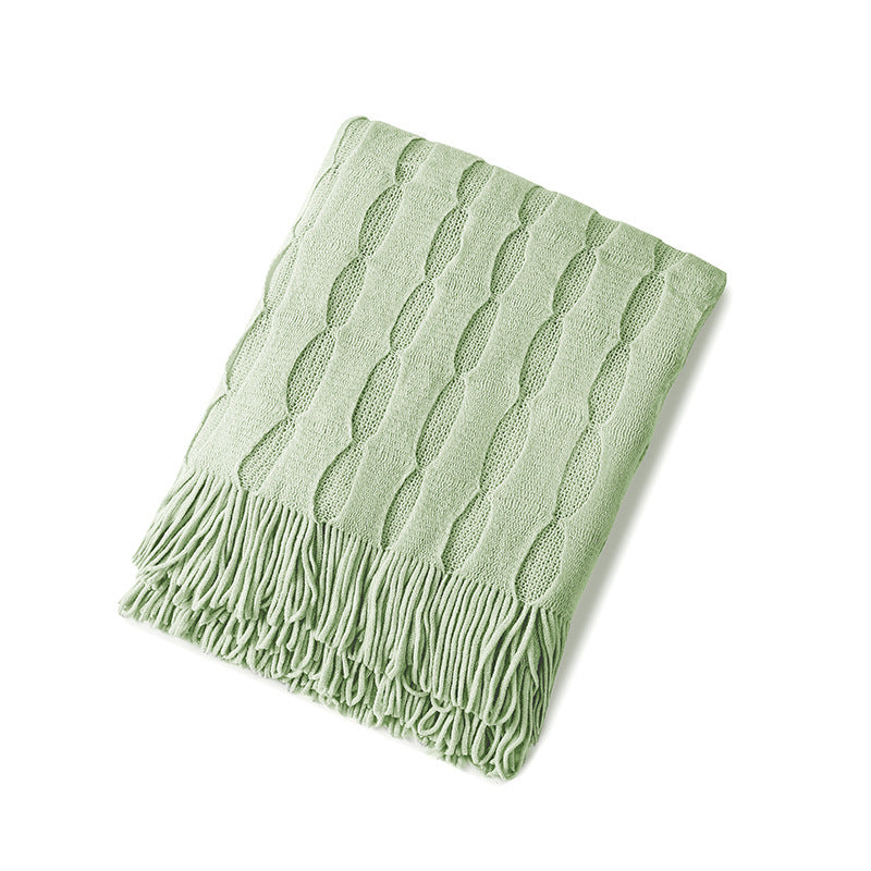 Cozy Textured Throw Blanket Bowlift