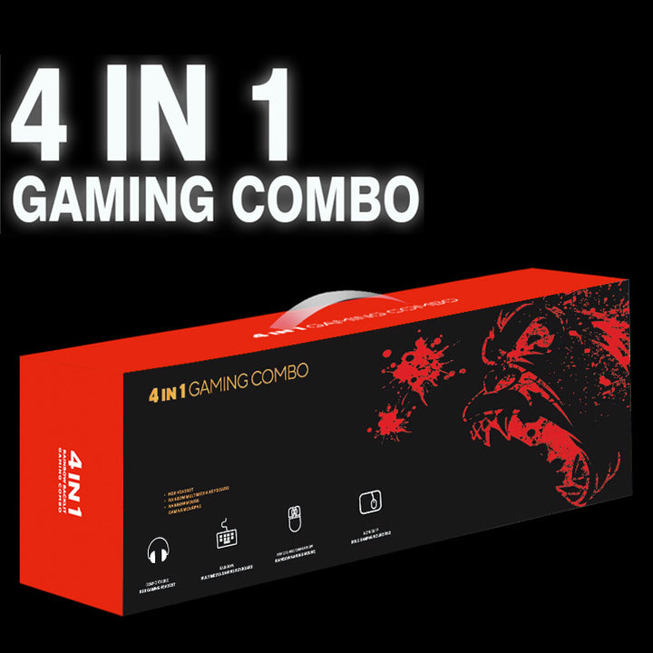 Gaming Accessory Set with RGB Keyboard, Precision Mouse, Headset, and Mouse Pad Bowlift