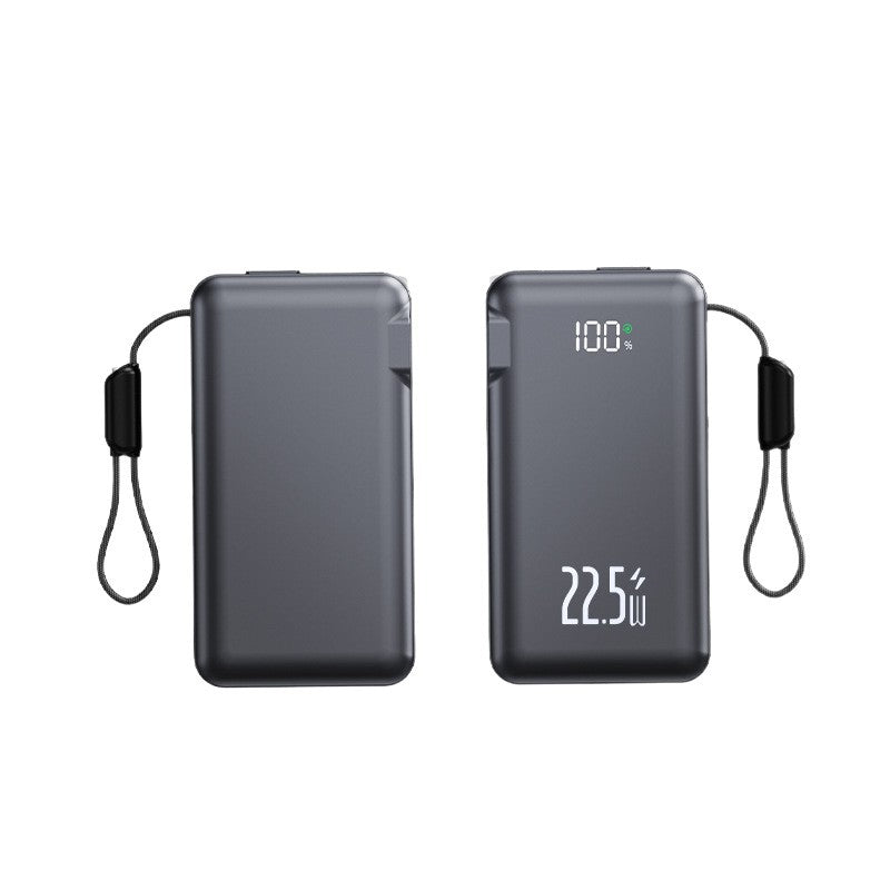 Portable power bank with integrated LCD display and fast charging function Bowlift