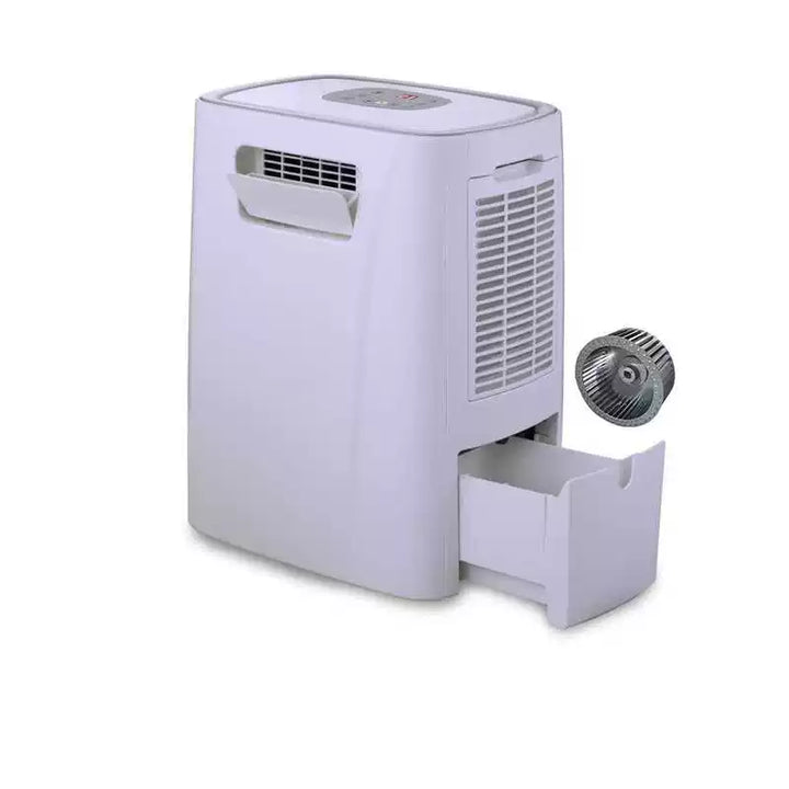 Unisex One Size mobile room cooling unit with automatic evaporative dehumidifier programmable digital thermostat Bowlift