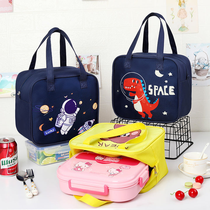 Children's Insulated Bear-Themed Lunch Bag Bowlift