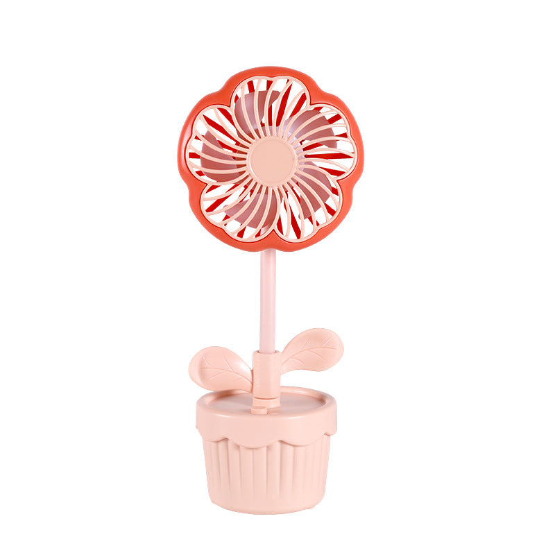 Women's Portable Mini Fan in Flower Design Bowlift